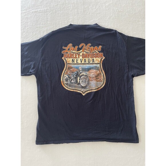 Mens Harley Davidson Biker Y2K T-shirt XL 100% Cotton Henderson Nevada - Picture 7 of 7